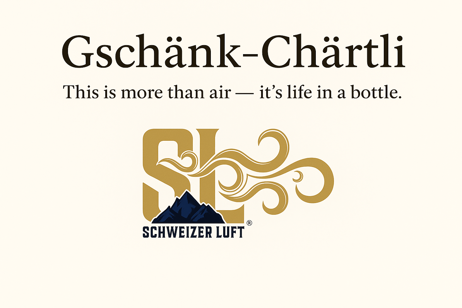 SchweizerLuft® Gift Card — Life in a Bottle